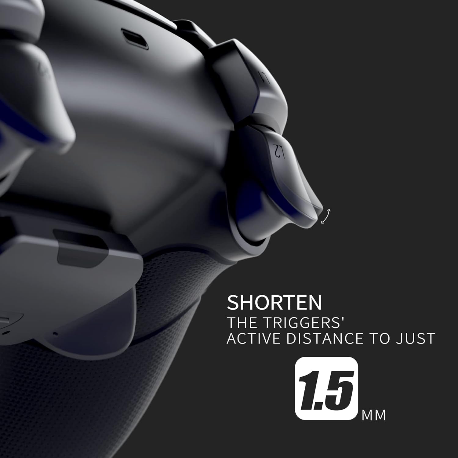 Custom Esports Rival Controller 2 Paddle Buttons & Interchangeable Thumbsticks & Hair Trigger Compatible with Ps5 Custom Controller PC Wireles FPS Gaming Gamepad - Green Weeds