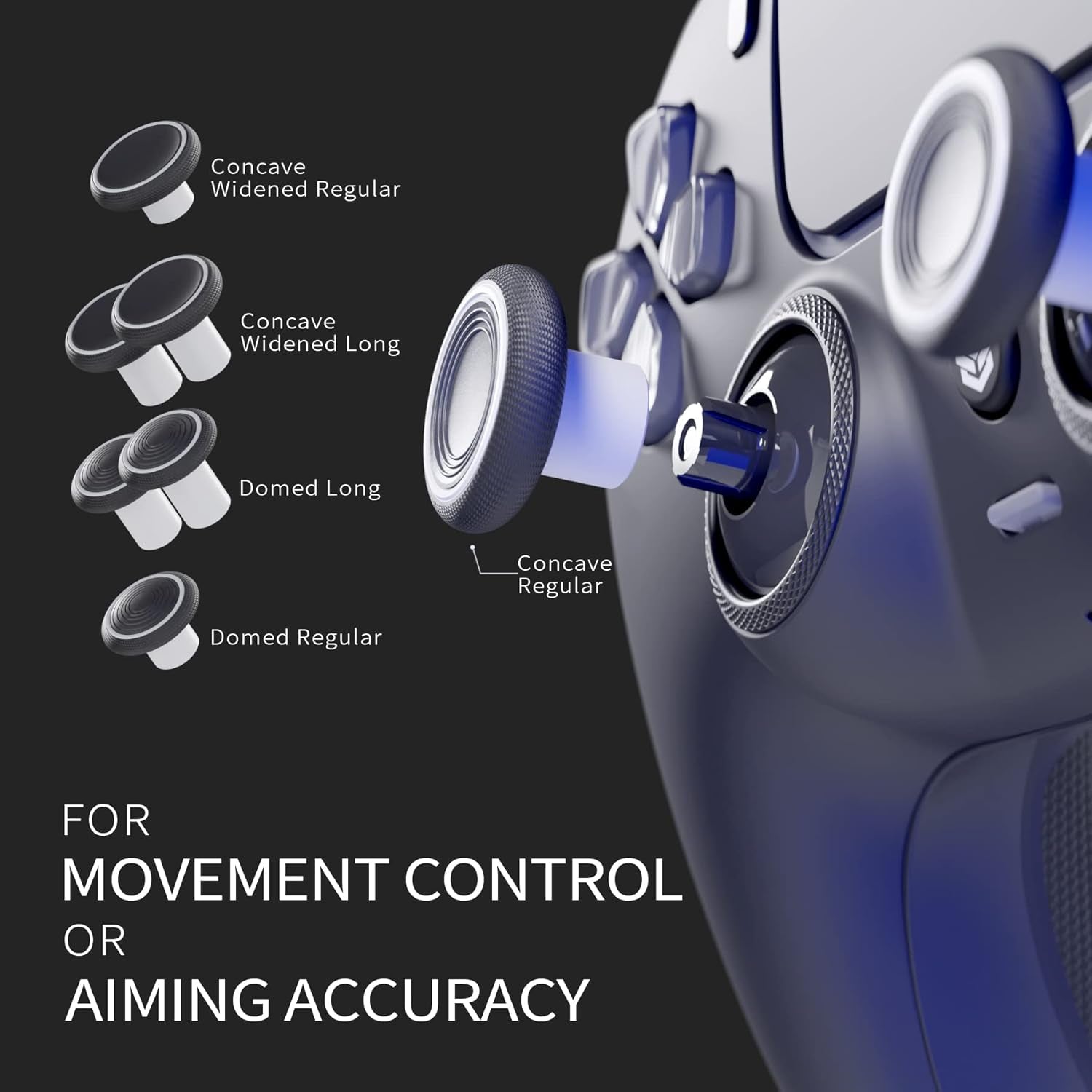 Custom Esports Rival Controller 2 Paddle Buttons & Interchangeable Thumbsticks & Hair Trigger Compatible with Ps5 Custom Controller PC Wireles FPS Gaming Gamepad - Green Weeds